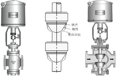 電動雙座調(diào)節(jié)閥結(jié)構(gòu)圖